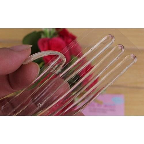 Heel care transparent paste stripe as antifriction invisible heel paste antislip silicone sticky cushion as foot care accessory