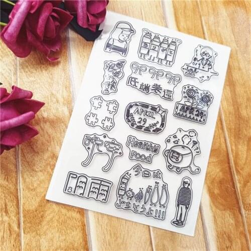 11*16CM Hot sale feather Clear Stamps / Silicone Seals Roller Stamp for DIY scrapbooking photo album/Card Making