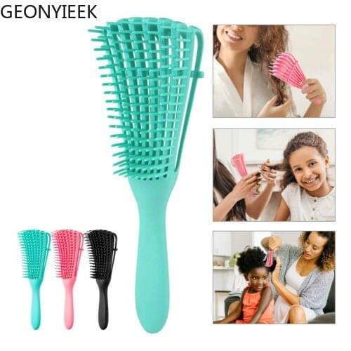 3 Color Scalp Massager Comb hairbrush hair detangler brush Anti-tie Knot Detangling hair brush Barber Hairdressing Styling Tools