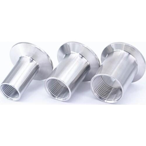 1/2"- 2" NPT Female x Ferrule O/D 50.5mm 64mm 77.5mm Tri Clamp 304 Stainless Steel Sanitary Fitting Home Brew Beer