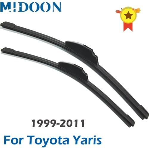 MIDOON WWiper Front Wiper Blaiper Front Wiper Blades For Toyota Yaris MK2 2005 - 2011 Windshield Windscreen Front Window 24"+16"