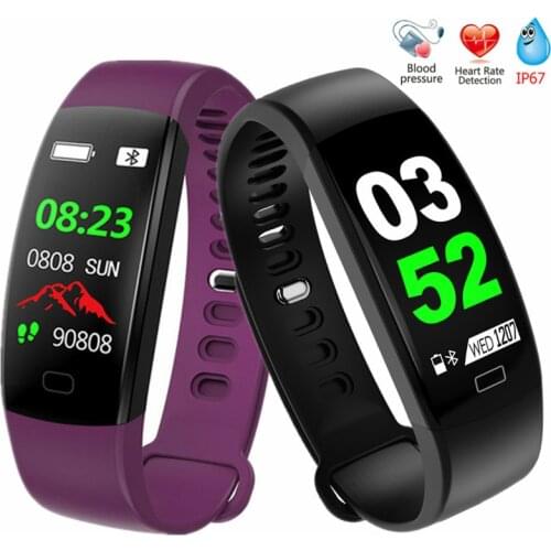 F64 Smart Bracelet Fitness Tracker Wristband Blood Pressure Heart Rate Monitor With Pedometer Bracelet For Android IOS