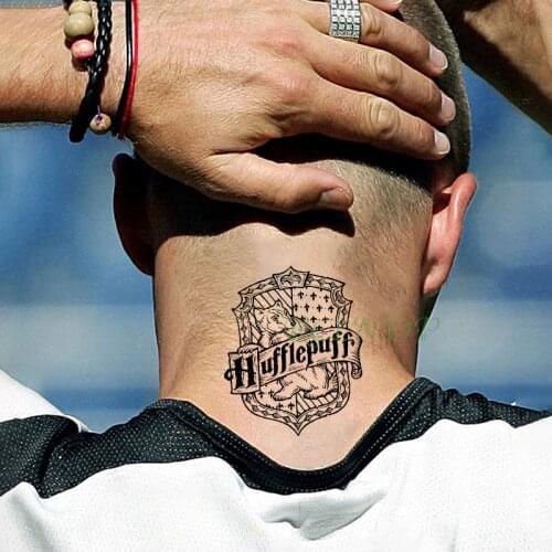 Waterproof Temporary Tattoo sticker movie Magic film school badge fake tatto flash tatoo for men women kids