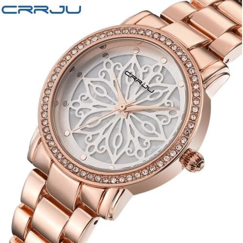 Ladies Fashion Luxury Steel Watch Crystal Mountain Reloj Women Watch Sparkling Radiant Brand waterproof Watches mujer reloje