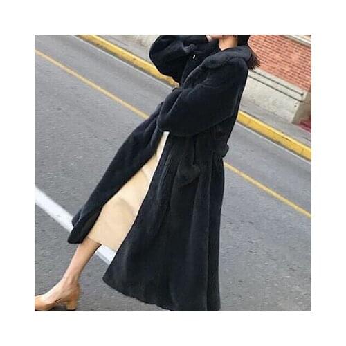 Womens Faux Fur Coat Long Solid Colored Daily White Black