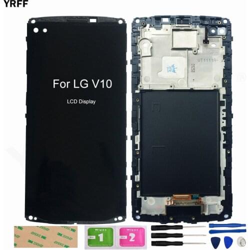 V10 LCD Display Screen For LG V10 H960 H968 H900 VS990 LCD Display Touch Screen Digitizer Sensor Panel Repair Parts