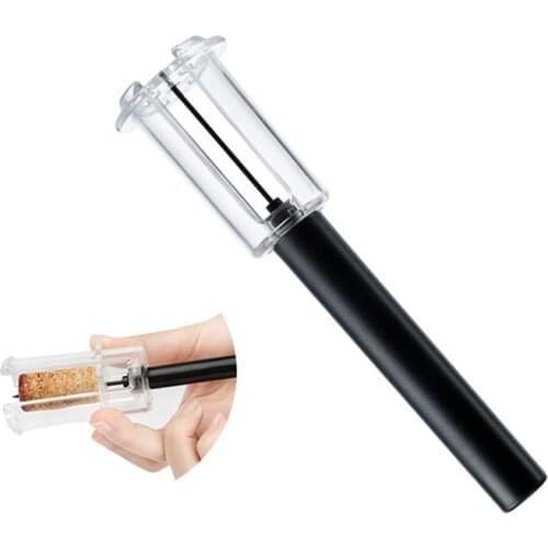 1Pc Red Wine Opener Corkscrew Air Pressure Type Wine Bottle Opener Stainless Steel Pin Type Bottle Pumps Corkscrew Cork Out Tool