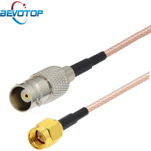 1PCS BNC Female to SMA Male Plug Connector Pigtail RF Coaxial Extension Jumper RG316 Cable 15CM 30CM 50CM