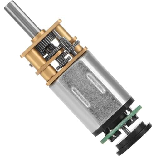 1PC DC6V 2W Gear Motor GBMQ-GM12BY20 Gear Motor With Magnetic Coded Disc Hall Encoder Metal Motor 100KHz 6V 70RPM
