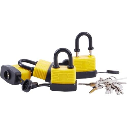 4pcs 40mm Waterproof Keyed Alike Lock Laminated Padlock Pad Same Key Gate Door