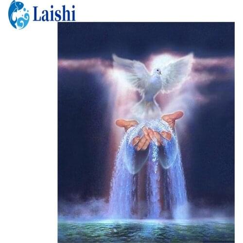 3D Diy Abstract ocean peace dove Diamond Painting Cross stitch Diamond Embroidered Rhinestone Picture Mosaic Home Decoration