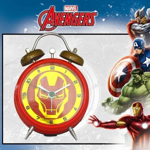 Disney Cartoon Alarm Clock Marvel Series Alarm Clock Princess Alarm Clock Mickey Family Student alarm clock 3 inches in size