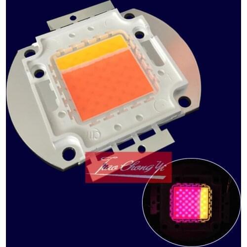 New 50w led grow chip ,80% is full spectrum 380-840nm ,20% is warm white light ,high lumens , high PPFD for indoor plant grow