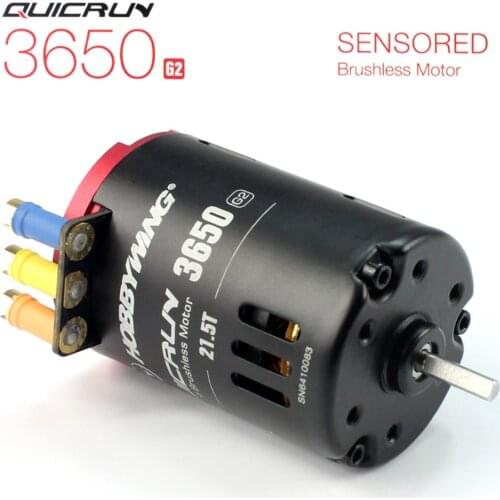 Hobbywing QUICRUN G2 3650 Sensored 6.5T / 8.5T /10.5T /13.5T / 17.5T / 21.5T Racing Brushless Motor for 1/10 Rc Car Crawler