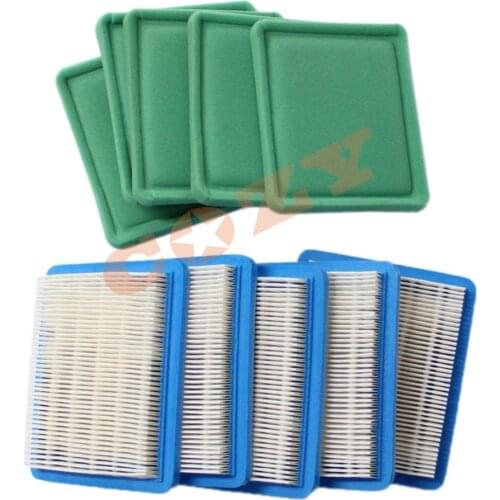 5 sets Air Filter Pre Filter for Briggs & Stratton 491588 491588S 399959 5043+ Pre 493537 050007 119-1909