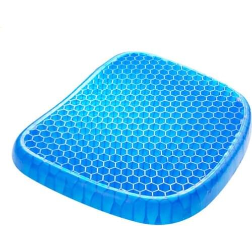 Gel Car Seat Cushion Cooling Seat Cushion Thick Breathable Honeycomb Absorbs Pressure Points Seat Cushion for Car /Office Chair
