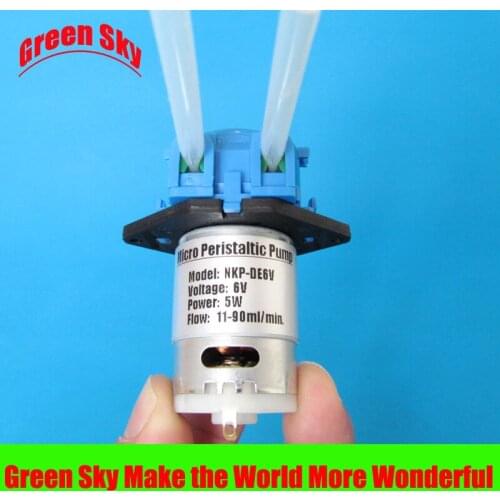 Hot sale 11~90ml/min dc 3v/6v/12v/24v mini peristaltic pump