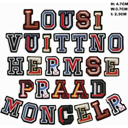 GUGUTREE embroidery DIY alphabet patch letter patches badges applique for clothing,DIY accessory DK-204830