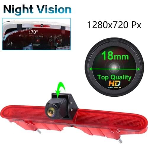 AU04 -Rear View Backup Camera 3Rd Brake Light Parking Camera for Peugeot Partner 2 Tepee Rifter Citroen Berlingo 3 4 B9 Kasten