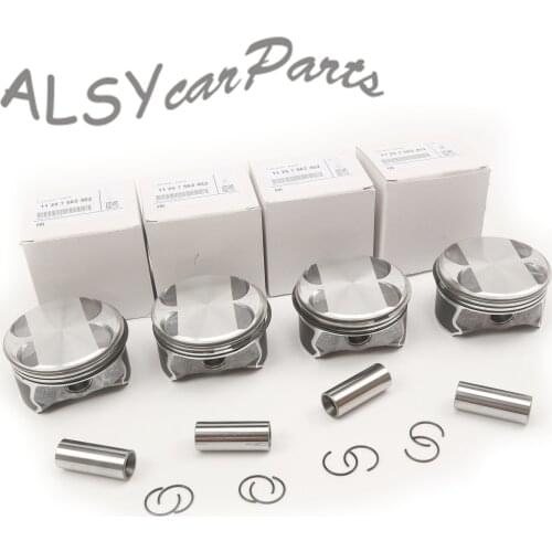 11257562452 2.0L Engine Pistons & Rings Set 84MM 20MM For BMW E87 120i E90 E92 320i E84 sDrive18i N46B20B 2010-2011 11257551602