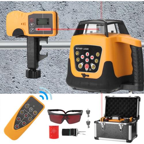 635nm Red Laser Line Automatic Self Levelling Opeartion Modes Rotating Direction Speed Angle Adjustable Laser Level 500mDistance