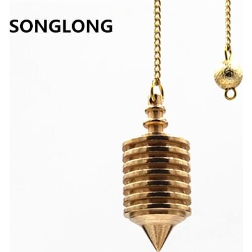 Metal pendant cones pendulum clock is made of 100% pure copper Pendule Pendulums for Radiesthesia witch pendant