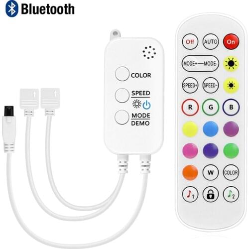 Bluetooth Music RGB LED Controller DC 5-24V 40 Keys IR Remote Control Build In Microphone For 2835 5050 RGB LED Strip Lights