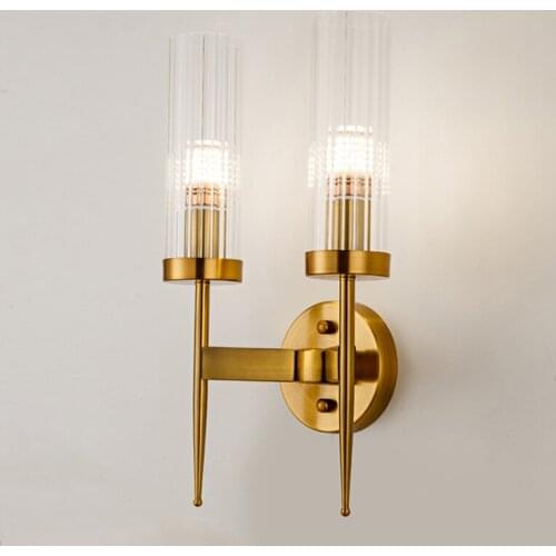 New Nordic pendent lamp Bedside glass lamps Bedroom Modern living room Walkway Staircase Simple pendent light LED glass lighting