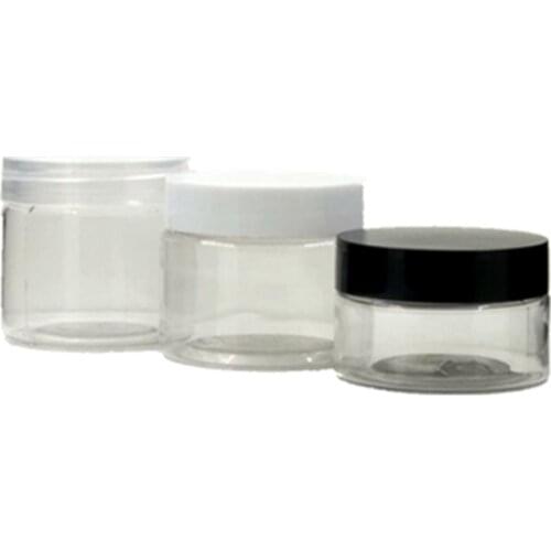 30ml/50ml/60ml clear PET single wall jar with plastic cap ,cream,Cosmetic Packaging,container,bottle
