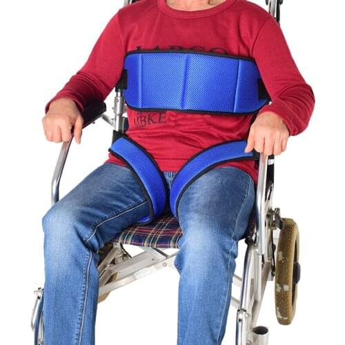 Adjustable Wheelchair Seat Belt Waist Leg Protective Braces Supports Wheelchair Strap Safety Harness Straps for Elderly Fixing