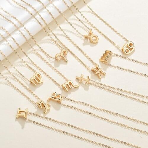 RLOPAY Women's Pendants Zodiac Signs