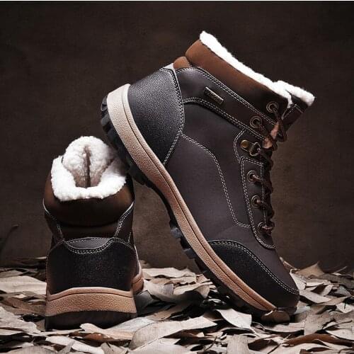 Spring Casual Shoes Casual Fashion Sneakers Men Black Shoes Leather Sport Mens Zapatillas Man Mens Boots Zapatos De Hombre