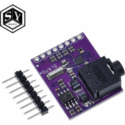 Si4703 RDS FM Radio Tuner Evaluation Breakout Module For Arduino AVR PIC ARM Radio Data Service Filtering Carrier Module