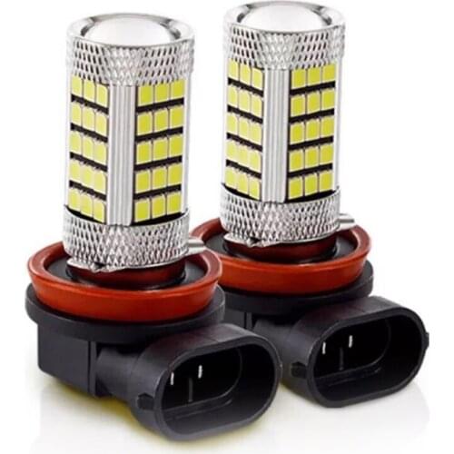 2pcs H8 LED Car Auto Fog Lights Lamp Foglight Bulb 6000K 3030 SMDChips White Car Driving Running Lamp Auto Leds Lights 12-24V