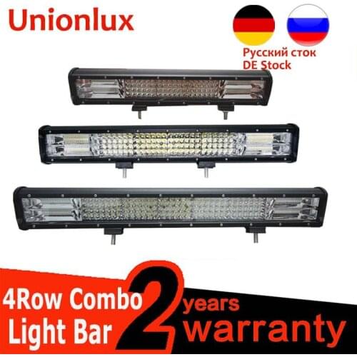 Unionlux 4/7/17/20/23/28/36inch Offroad LED Work Light Bar ATV 12V 4X4 Spot Flood led Bar for SUV Truck Fog LED Driving Light
