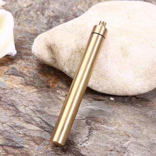 Waterproof Pocket Toothpick Holder Seal Bottle Eco-Friendly Ultralight Portable Titanium Alloy Pill Case Container for Travel