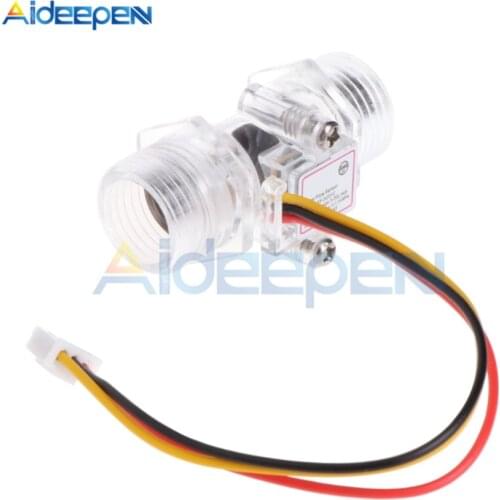 High Precision DN15 Water Meter Flow Sensor Counter Indicator Dispenser Flowmeter 5～15V