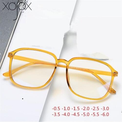 XojoX -1 -1.5 -2 -2.5 -3 -3.5 to -6.0 Finished Myopia Glasses Women Men Clear Spectacles Retro Eyeglasses Short-sight Eyewear