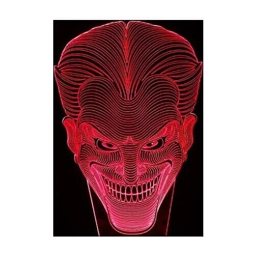 3D visual Smiling face Jack Multi-colored Acrylic Light Creative gift Home Furnishing 7 color change