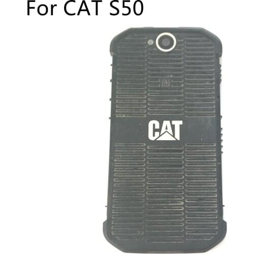 Cat S50 Used Battery Case Cover Back Shell + Camera Glass Lens For Cat S50 MSM8926 Adreno 305 4.7” 1280×720 Smartphone