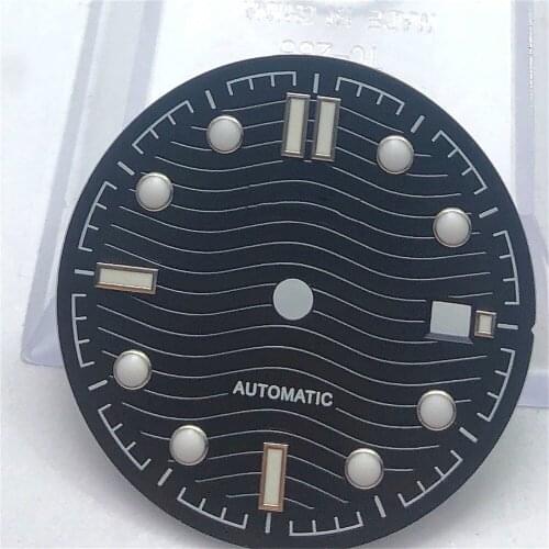 NO Bliger logo 31mm dial is suitable for ETA 2836/2824 DG2813/3804 Miyota 8215 821A 8205 MH35 case automatic movement dial black
