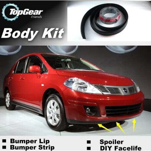 Bumper Lip Deflector Lips For Dodge Trazo Front Spoiler Skirt For TopGear Friends to Car View Tuning / Body Kit / Strip