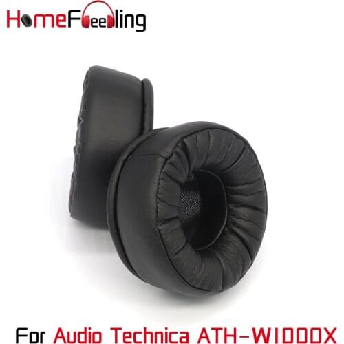Homefeeling Ear Pads for Audio Technica ATH-W1000X Headphones Soft Velour Ear Cushions Sheepskin Leather Earpads Replacement