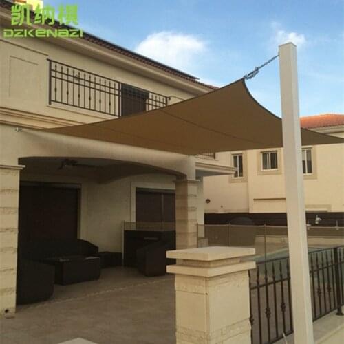 3.6 x 3.6 M/PCS PU waterproof polyester fabrics Square Sun Shade Sail used as playground awning shades net