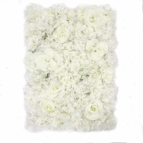 40x60cm silk rose artificial flowers wall wedding decoration flower panel for wedding party background decoration