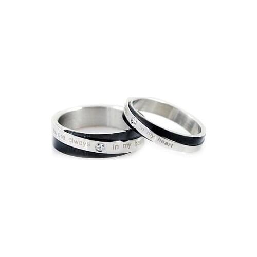 Gokadima 1 piece price! For his and hers promise ring sets,Couple Engagement Stainless Steel Women or Men Rings Wedding