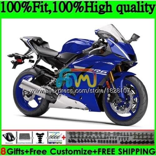 Injection OEM For YAMAHA YZF600 YZF R6 YZFR6 17 18 19 118BS.24 YZF 600 R 6 YZF-600 YZF-R6 2017 2018 2019 Fairings Factory blue