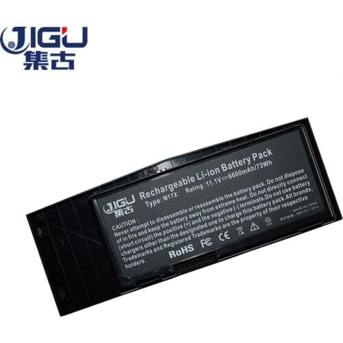 JIGU 11.1V 9CELLS For Dell 451-11817 BTYVOY1 C0C5M Laptop Battery For Alienware M17X M17x R3 M17x R4
