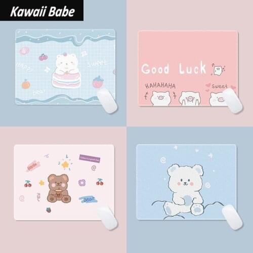 Writing Desk Mats Cute Mouse Pad Laptop Mouse Mat Kawaii Mouse Pad Office Accessories Deskpad Mat for Mice Mouse 22x18cm