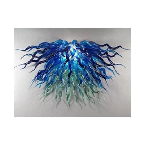 LR267-Modern Home Decorations Turkish Mosaic Lamps Blue Crystal Glass Hand Blown Murano Glass Chandelier Lighting
